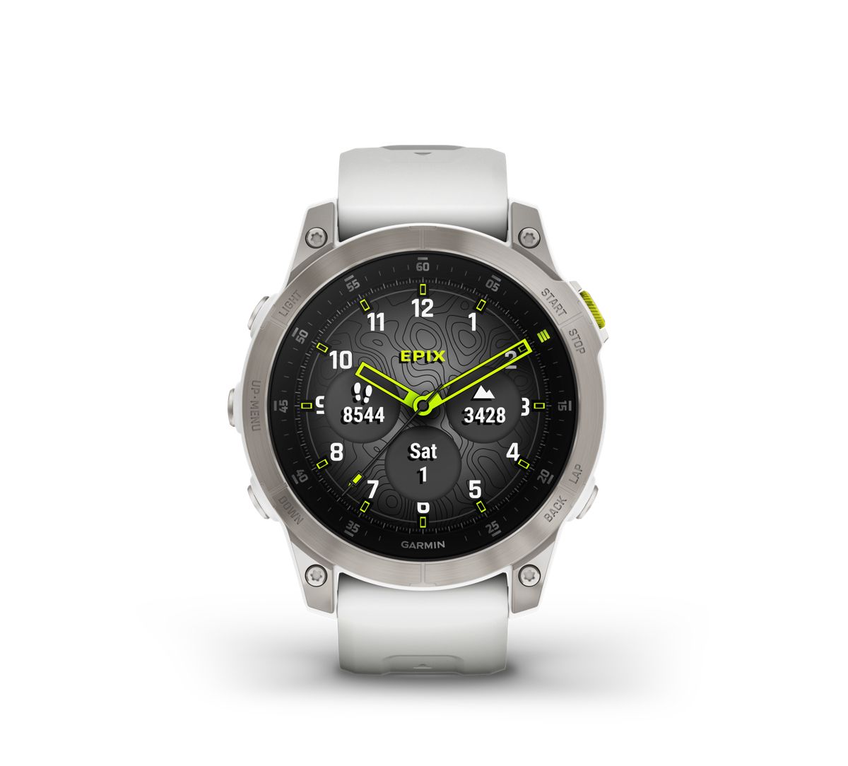 Garmin epix Sapphire White – AMOLED Smartwatch
