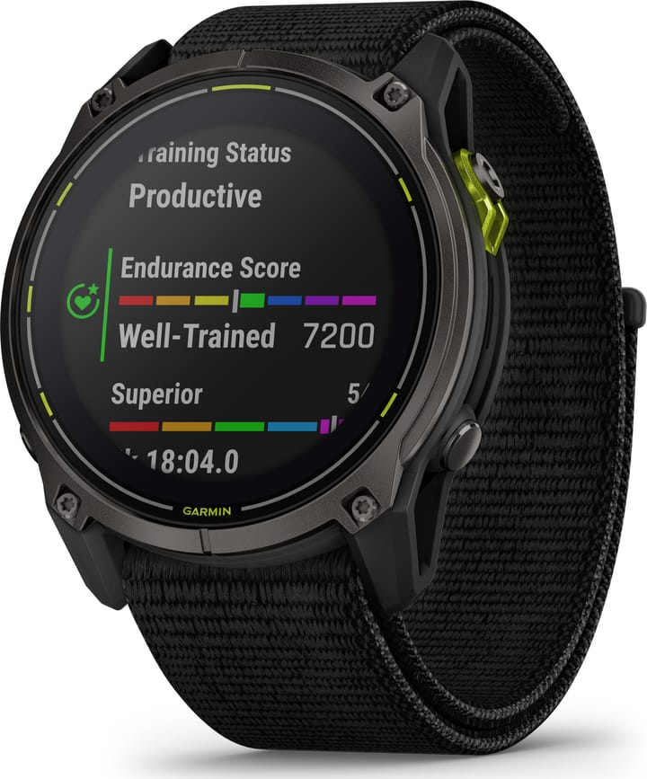 Garmin Enduro 3 Carbon Grey DLC Titanium/Black UltraFit Nylon Strap Garmin