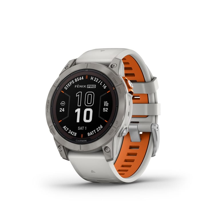 Garmin Fenix 7 Pro Sapphire Solar Edition, Fog Grey, Orange Garmin Garmin Fenix 7 Pro Sapphire Solar Edition, Fog Grey, Orange Garmin