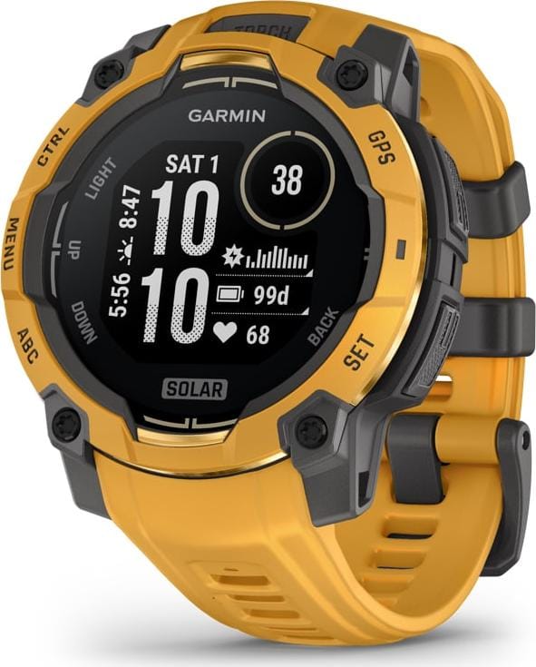 Garmin Instinct 3 Solar, 45mm Grey, Citrine Garmin