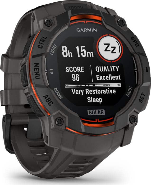 Garmin Instinct 3 Solar Black Bezel With Charcoal Band Garmin