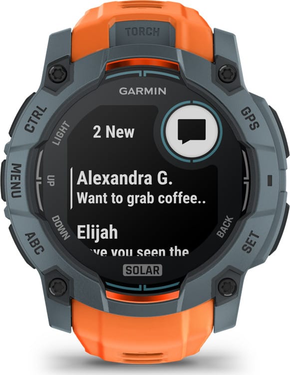 Garmin Instinct 3 Solar, 50 mm Twilight Bezel W/Solstice Band