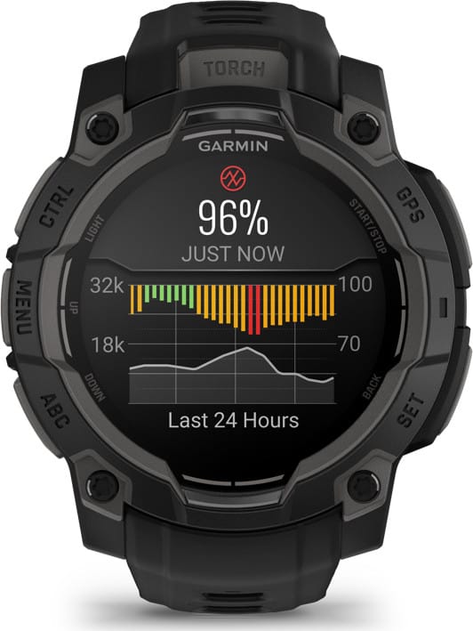 Instinct 3 AMOLED Black Bezel With Black Band
