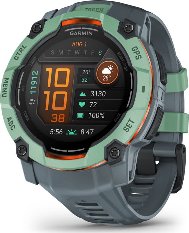 Garmin Instinct 3 AMOLED, 50mm Neotropic Bezel With Twilight Band Garmin Garmin Instinct 3 AMOLED, 50mm Neotropic Bezel With Twilight Band Garmin