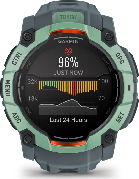 Garmin Instinct 3 AMOLED, 50mm Neotropic Bezel With Twilight Band Garmin Garmin Instinct 3 AMOLED, 50mm Neotropic Bezel With Twilight Band Garmin