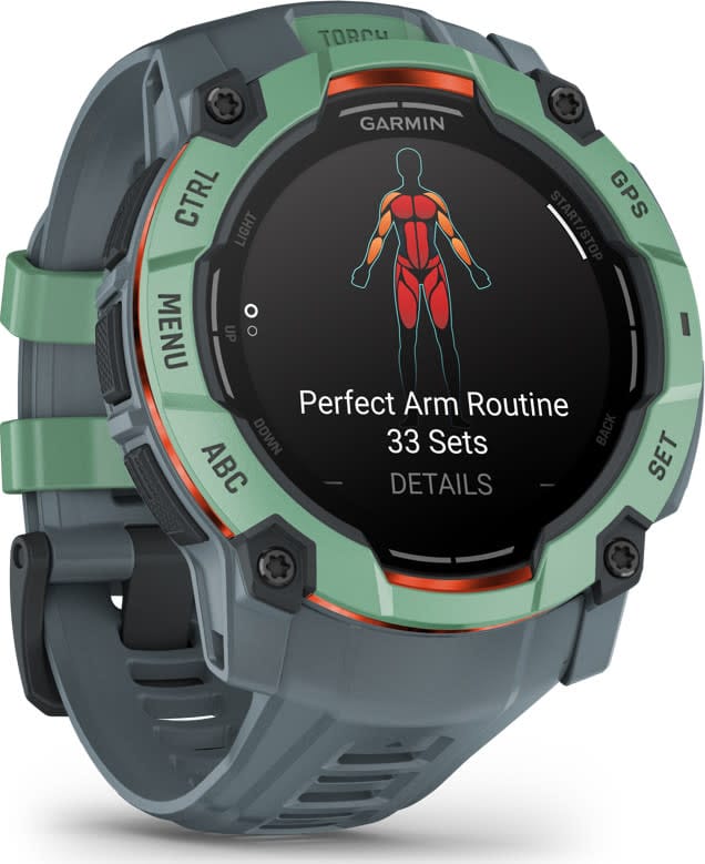 Garmin Instinct 3 AMOLED, 50mm Neotropic Bezel With Twilight Band Garmin Garmin Instinct 3 AMOLED, 50mm Neotropic Bezel With Twilight Band Garmin