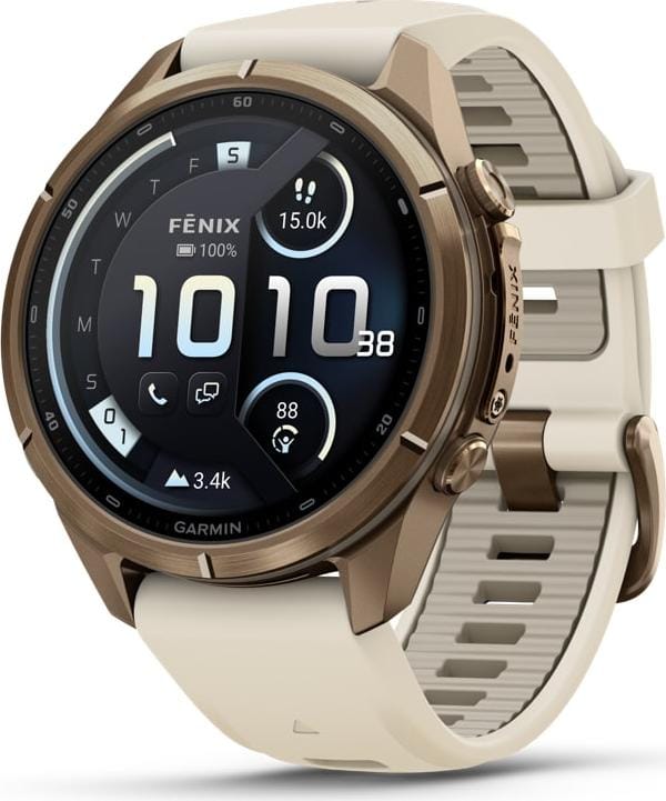 Garmin Fenix 9 Pro, Amoled, Inreach, 43mm, Gold/fog Gray Garmin