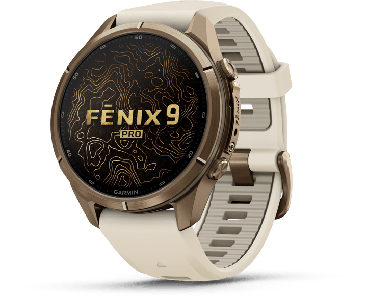 Garmin Fenix 9 Pro, Amoled, 43mm Gold/cream/fog Gray Garmin