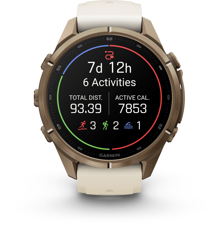 Garmin Fenix 9 Pro, Amoled, 43mm Gold/cream/fog Gray Garmin