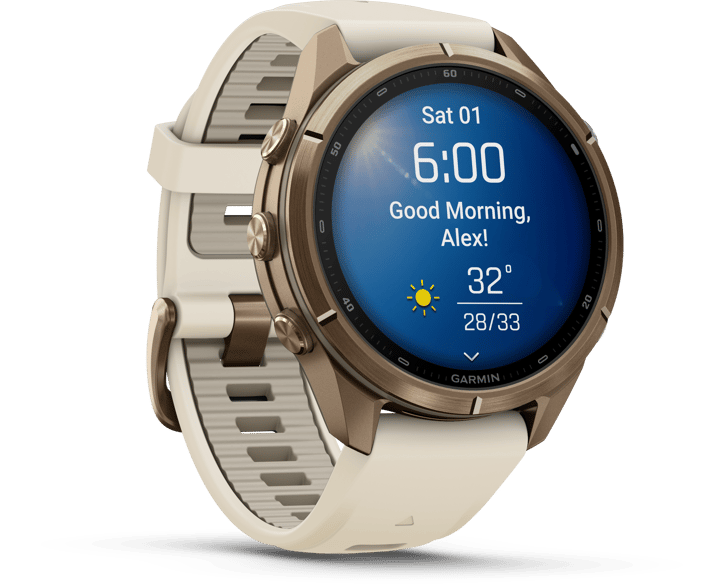 Garmin Fenix 9 Pro, Amoled, 43mm Gold/cream/fog Gray Garmin