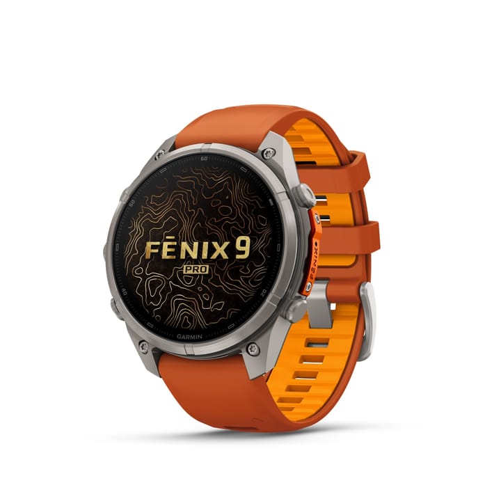Garmin Fenix 9 Pro, Amoled, Inreach, 47mm Titan/autumn Orange/spark Orange Garmin
