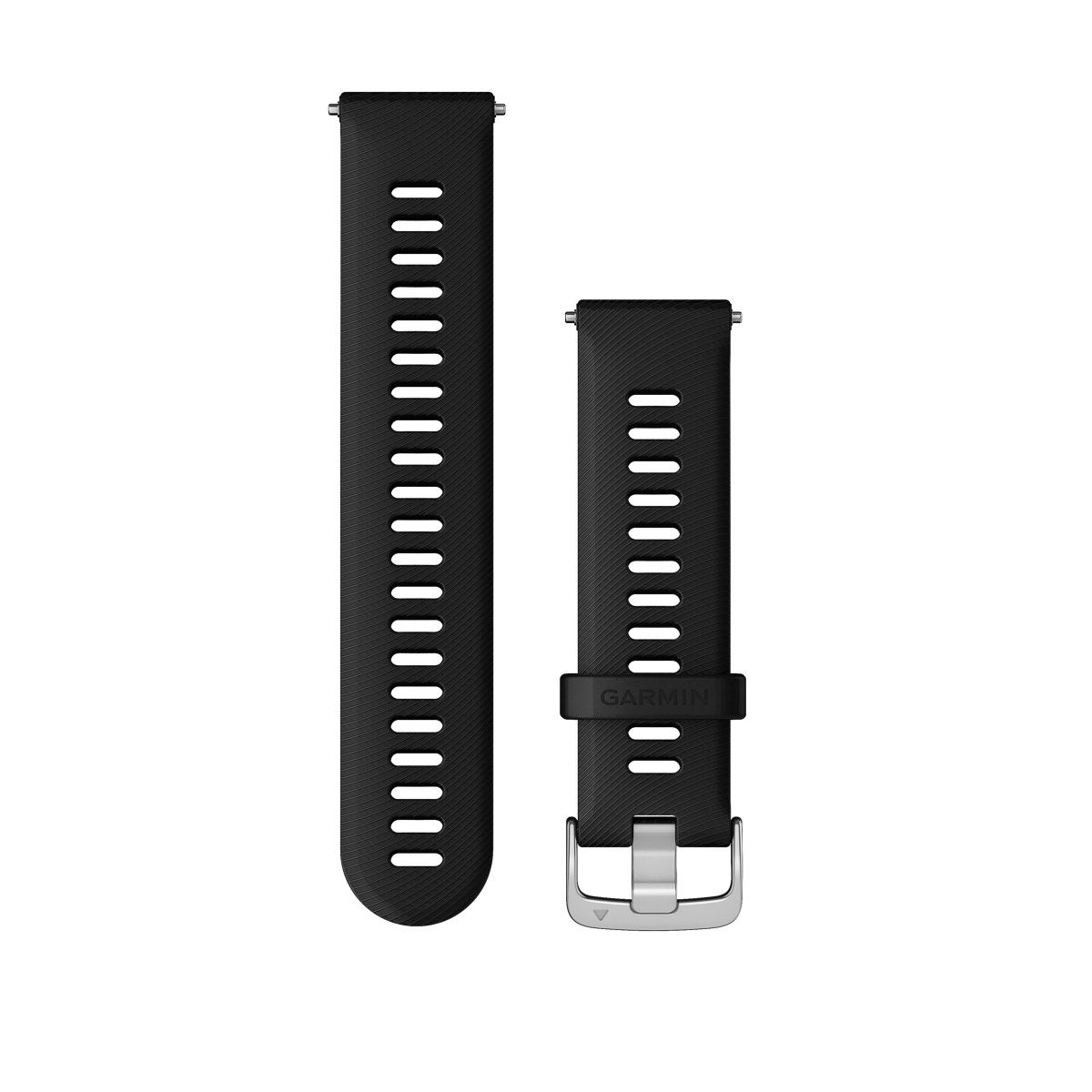 Garmin Quick Release 22mm Silikon Sort/Sølvfarget Anordning