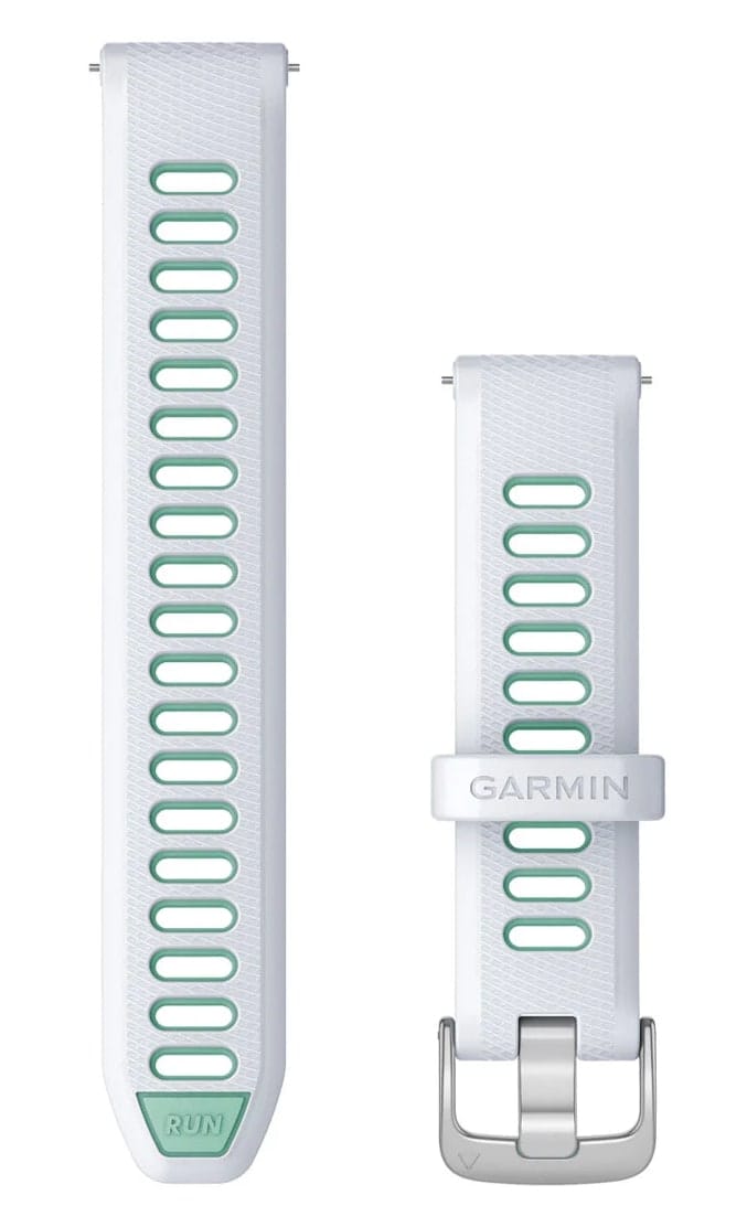 Garmin Hurtigutløsningsremmer (18 Mm) Whitestone/tidal Blue Med Sølvfarget Anordning Garmin