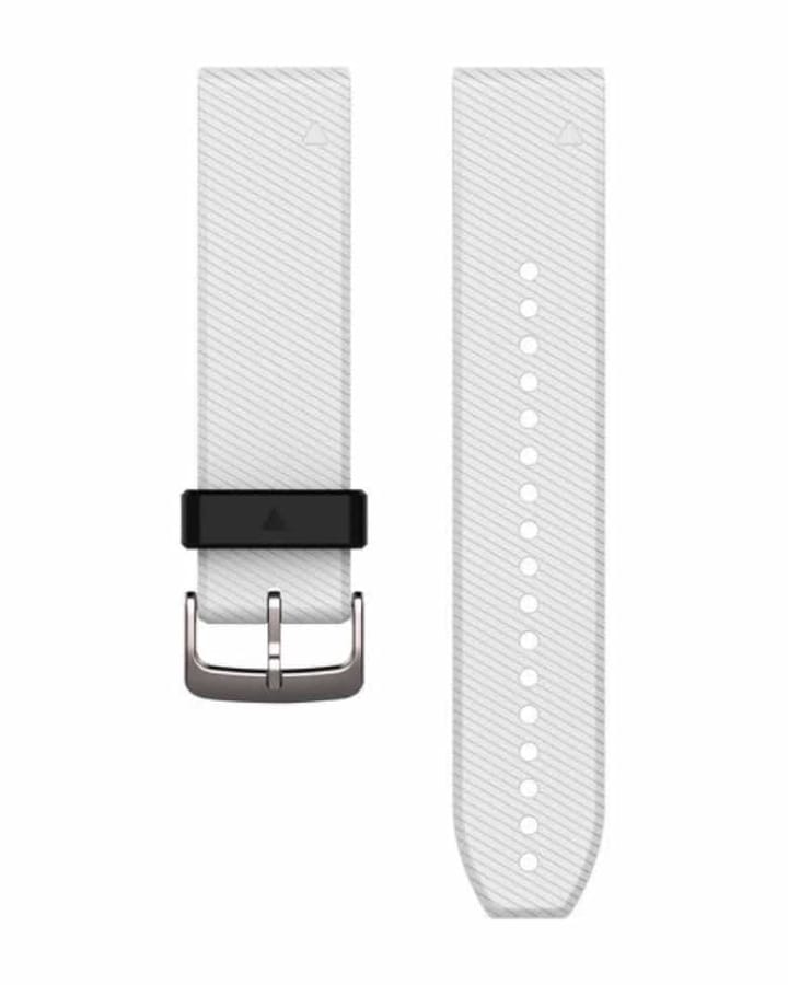 Garmin QuickFit® 22 Watch Bands, White Silicone White Garmin