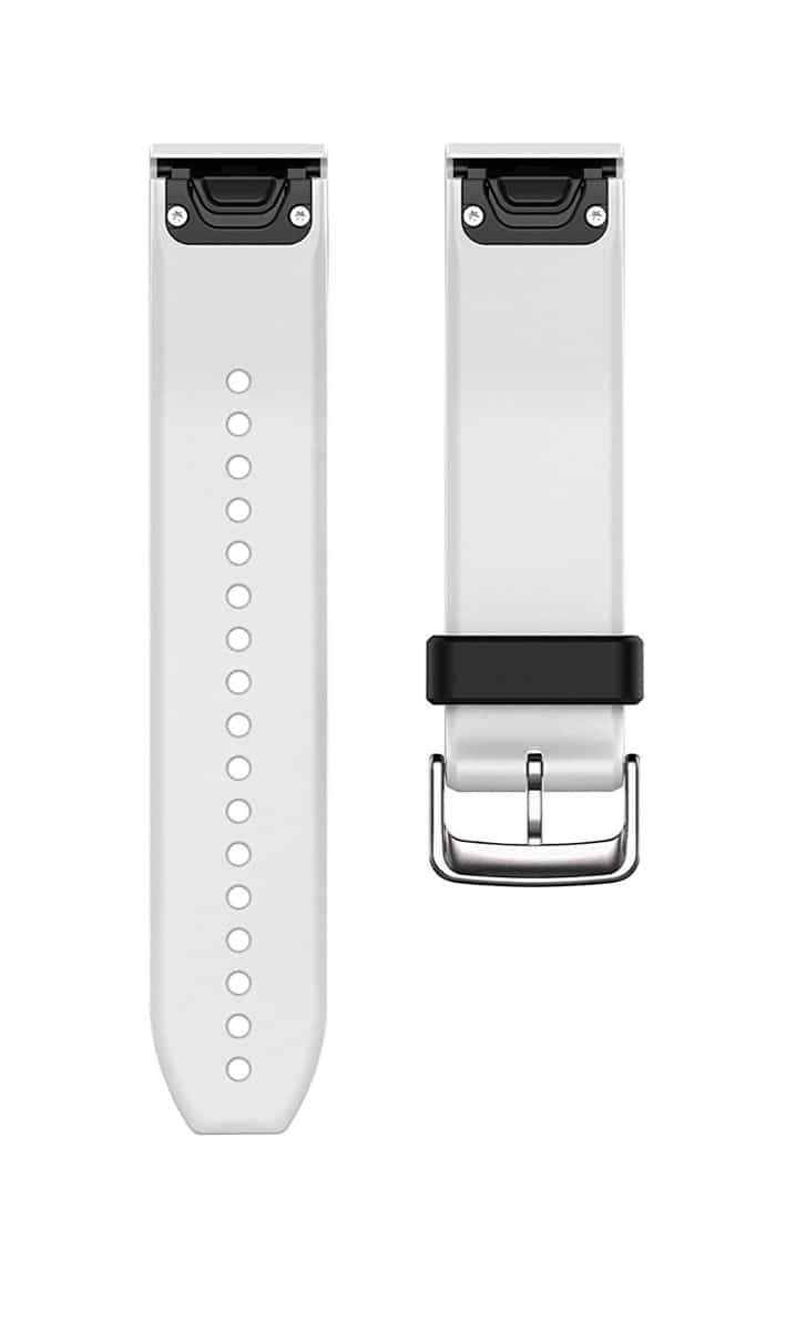 Garmin QuickFit® 22 Watch Bands, White Silicone White Garmin