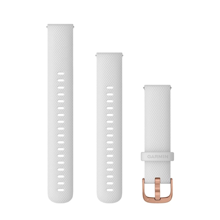 Garmin Quick Release Bands (18 mm), White Leather With Rose Gold Hardware Garmin