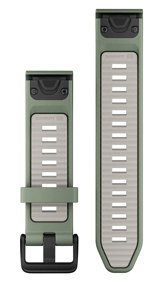 Garmin Quickfit Watch Bands 20mm Willow/fog Gray Silicone Garmin Garmin Quickfit Watch Bands 20mm Willow/fog Gray Silicone Garmin