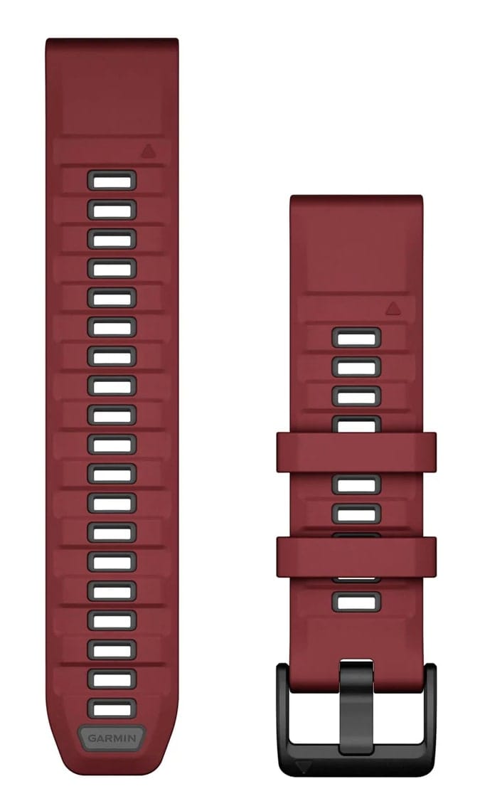 Garmin Quickfit Watch Bands Marsala/graphite Silicone Garmin