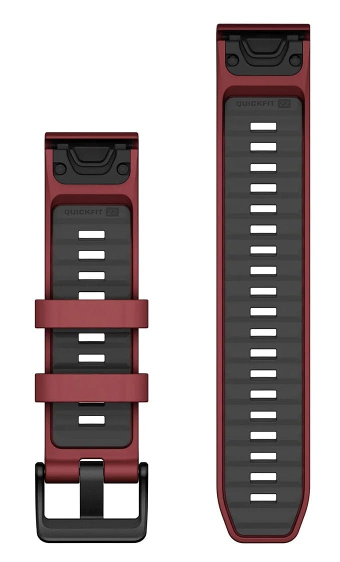 Garmin Quickfit Watch Bands Marsala/graphite Silicone Garmin Garmin Quickfit Watch Bands Marsala/graphite Silicone Garmin