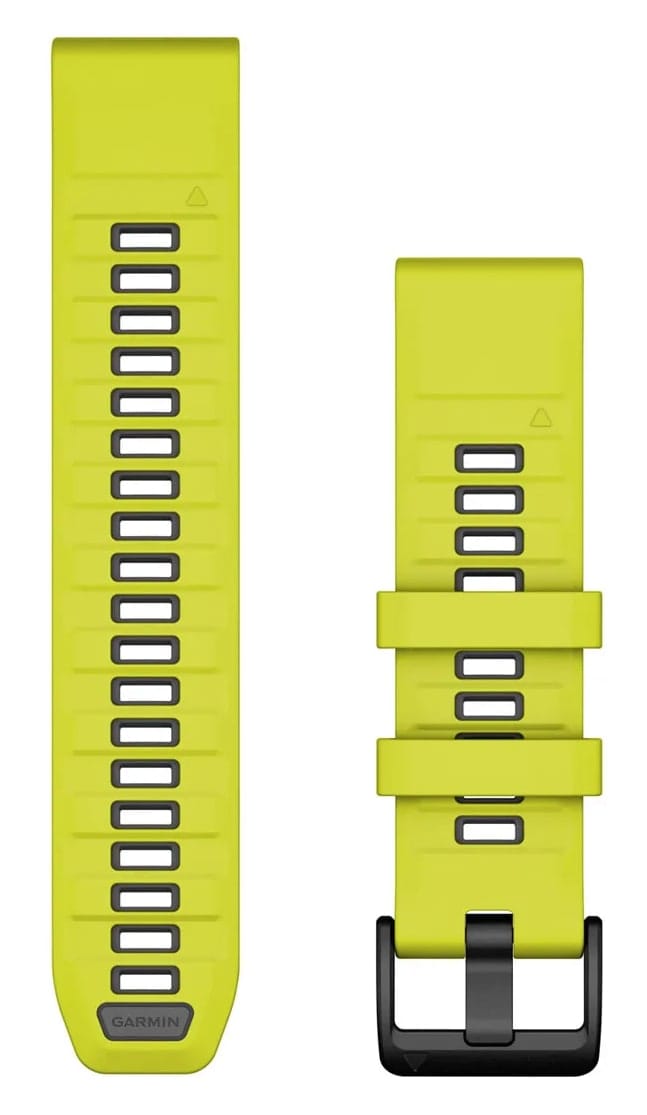 Garmin Quickfit Watch Bands Amp Yellow/graphite Silicone Garmin
