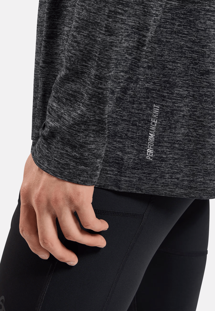 Odlo Men's T-shirt Crew Neck Long Sleeve Essential Seamless Grey Melange Odlo