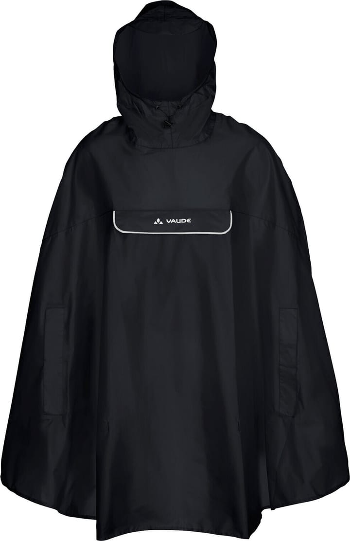 VAUDE Unisex Valdipino Rain Poncho Black VAUDE