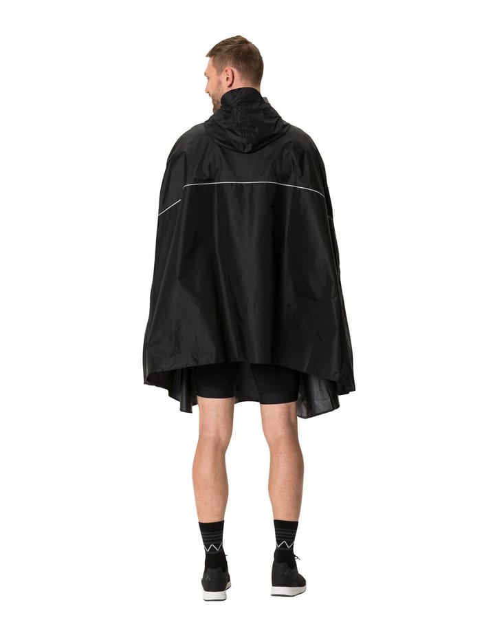 VAUDE Unisex Valdipino Rain Poncho Black VAUDE