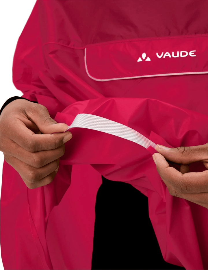 VAUDE Unisex Valdipino Rain Poncho Red Uni VAUDE