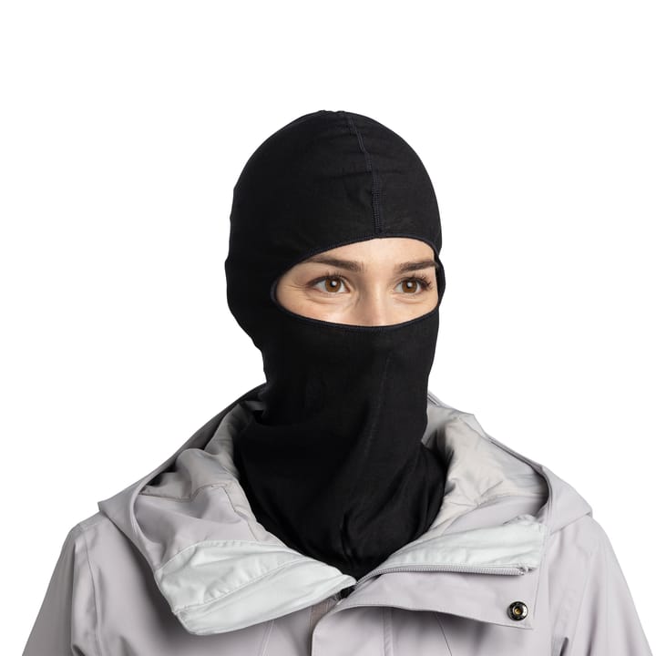Buff Merino Lightweight Balaclava Solid Black Buff
