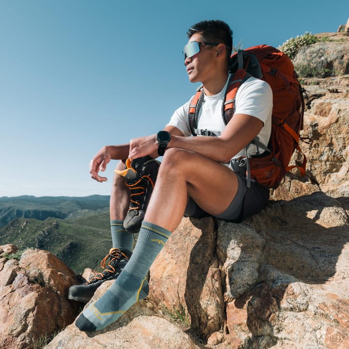 Darn Tough Men's Light Hiker Boot Lightweight Hiking Socks Seafoam Darn Tough