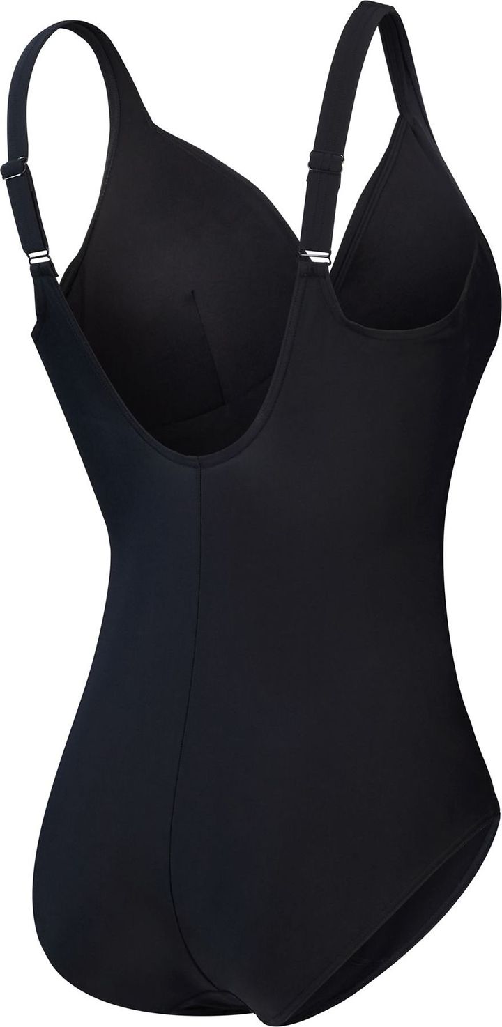Speedo Women's Shaping Cross Knot 1 Piece Black Speedo