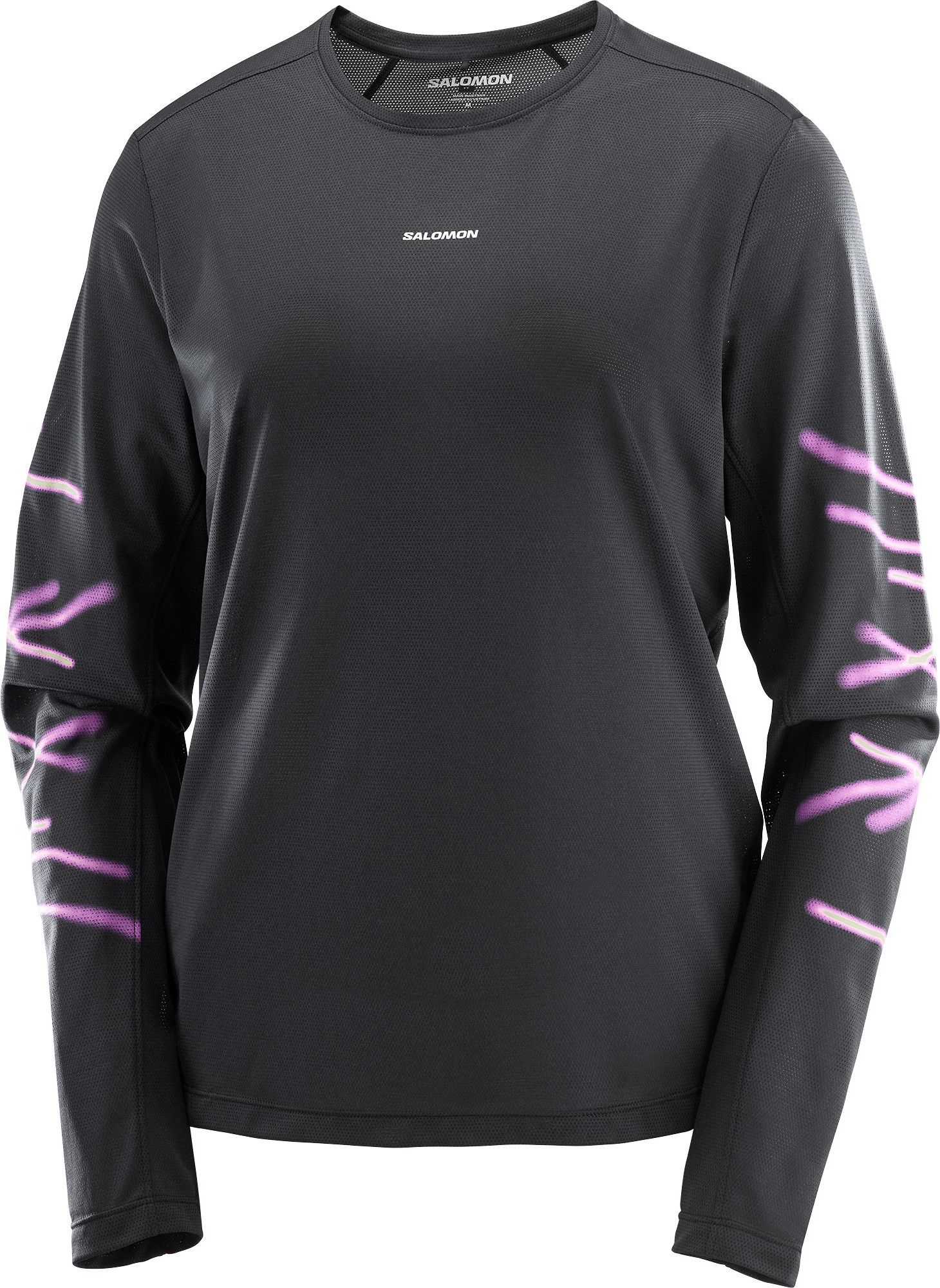 Salomon Shakeout Core Graphic Ls Tee W Deep Black