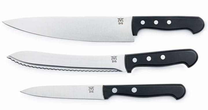 Øyo Budalen 3 Delers Knivsett Sort Øyo Øyo Budalen 3 Delers Knivsett Sort Øyo