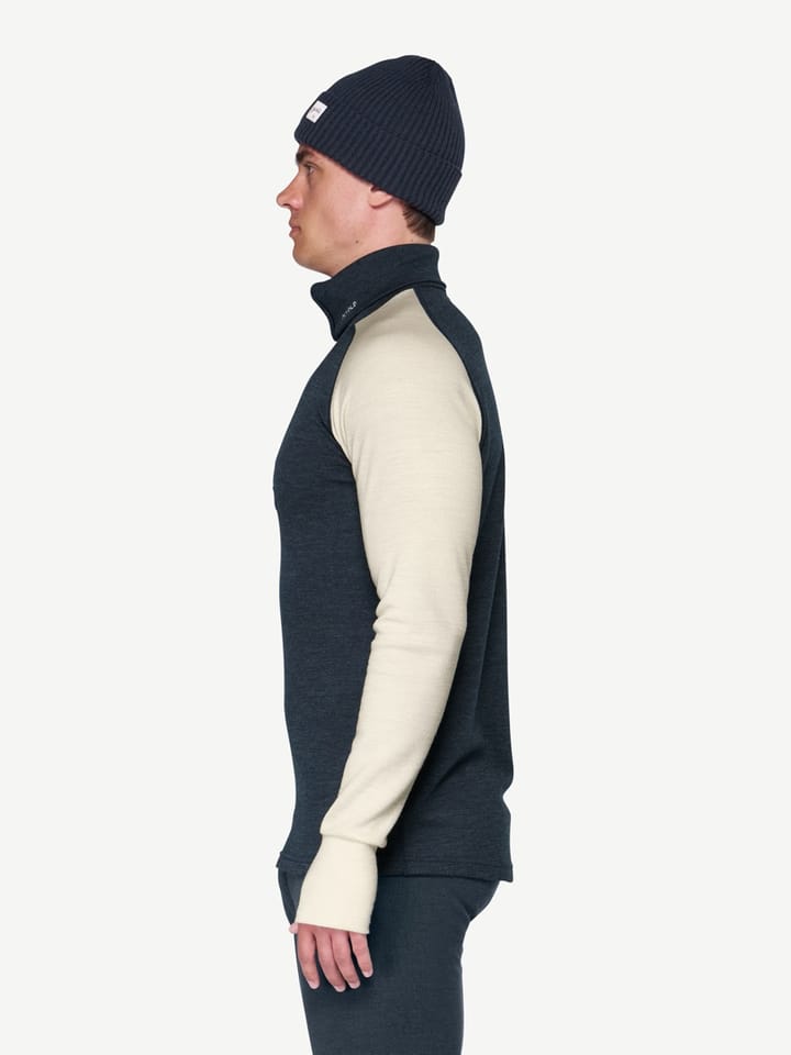 Devold Men's Expedition Merino Silk Zip Ink/offwhite Devold