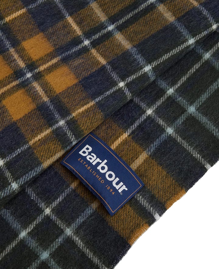 Barbour Unisex New Check Scarf Forest/Bronze Brown Barbour Barbour Unisex New Check Scarf Forest/Bronze Brown Barbour