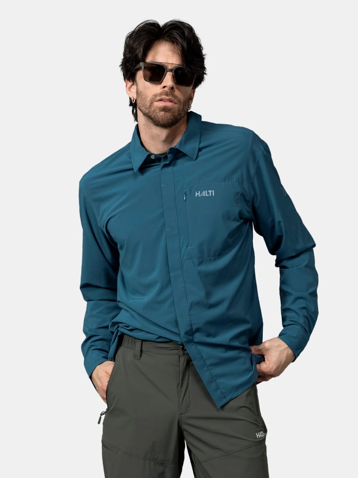 Halti Men's Samoy Long Sleeve Shirt Indian Blue Halti