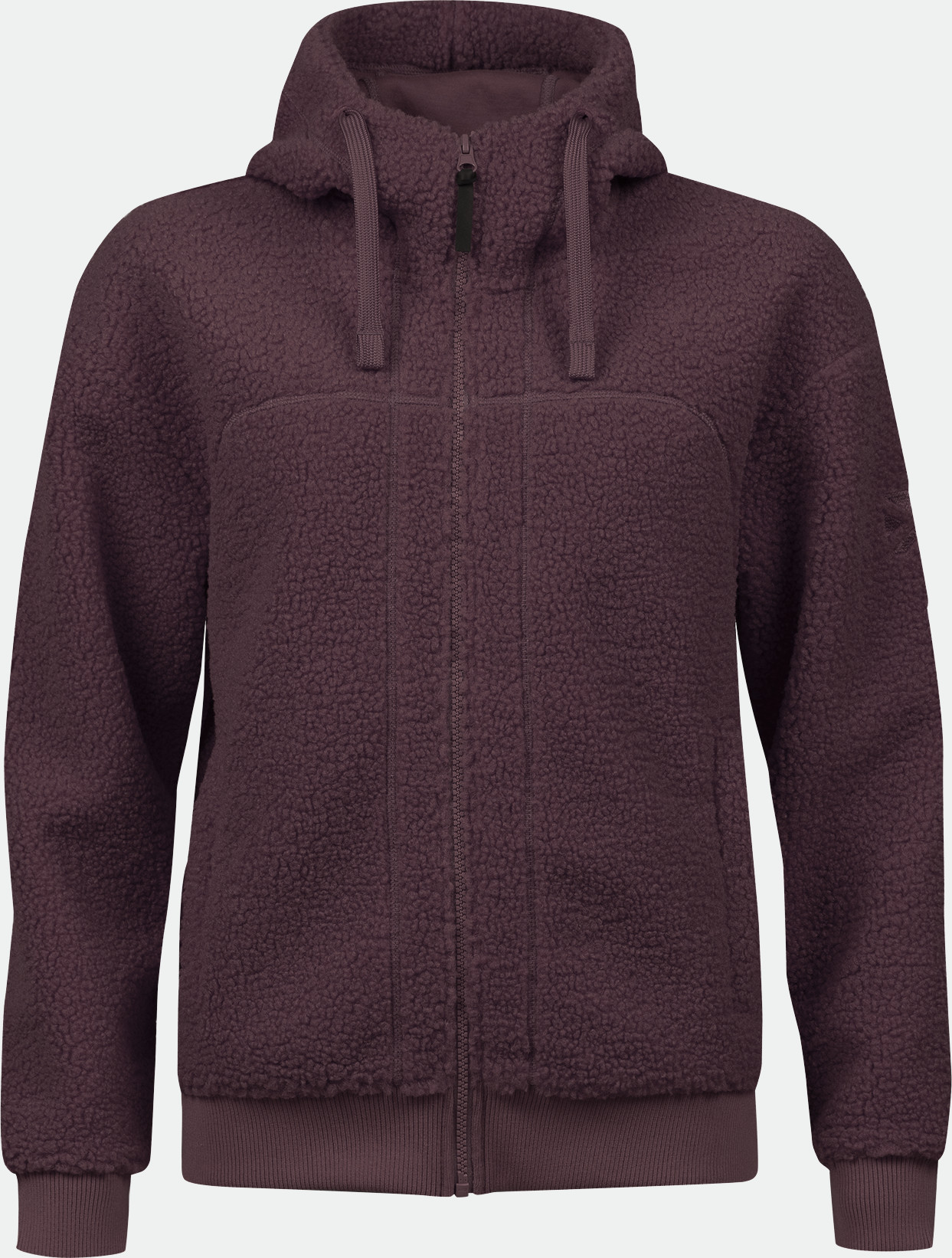 Halti Women's Lykky Fleece Jacket Fudge Maroon Red Syntetfyllda mellanlagersjackor 44