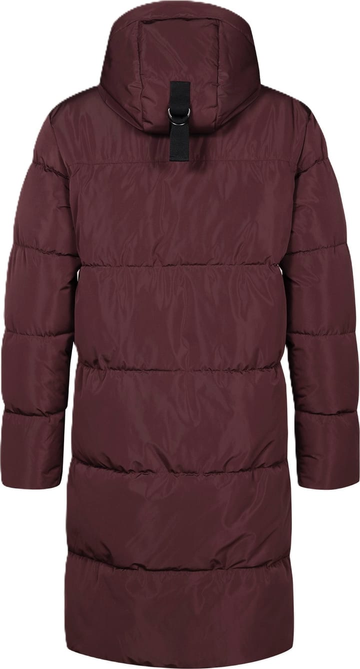 Halti Women's Sammal Insulated Parka Jacket Fudge Maroon Red Halti