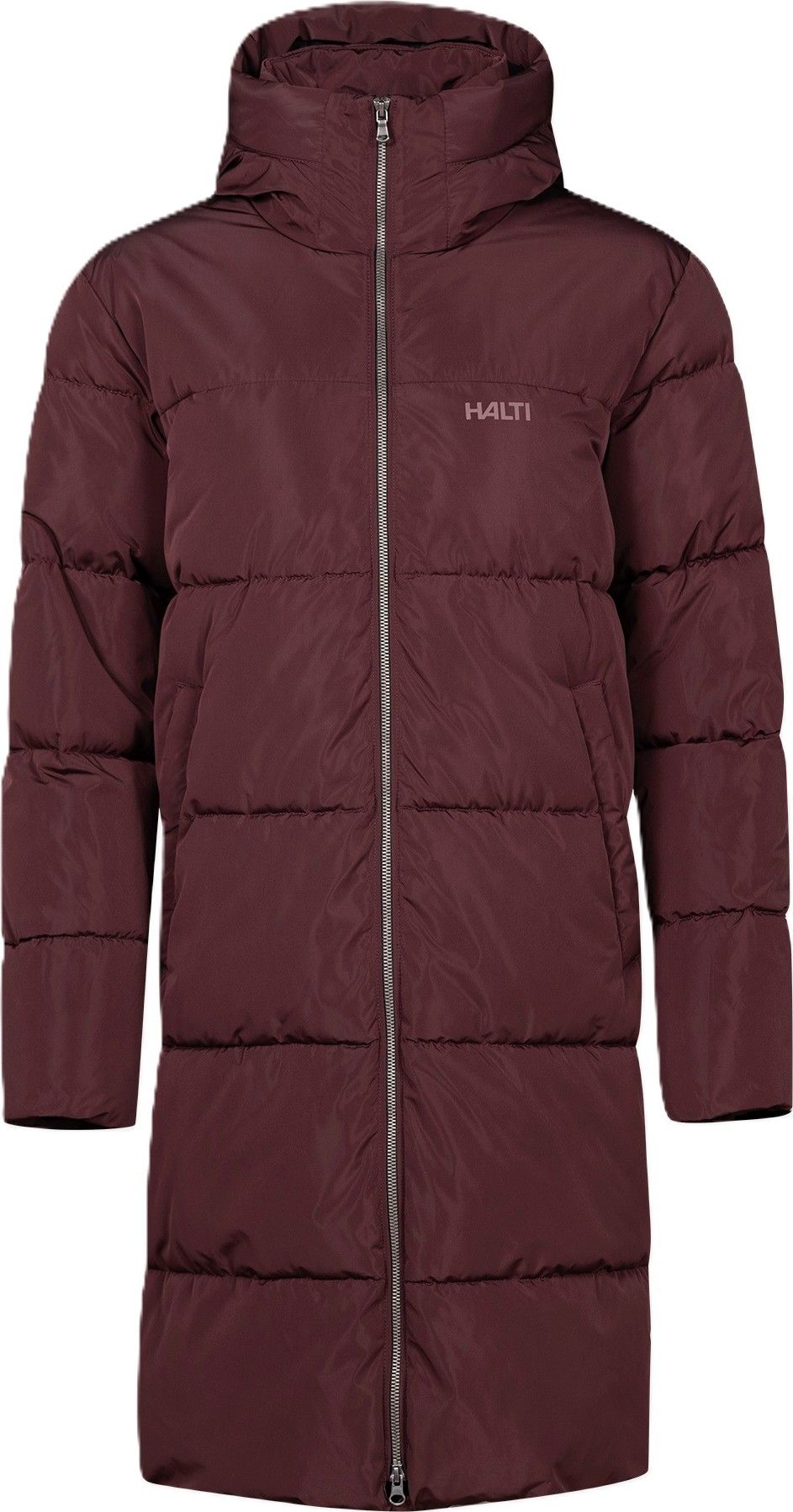 Halti Women's Sammal Insulated Parka Jacket Fudge Maroon Red