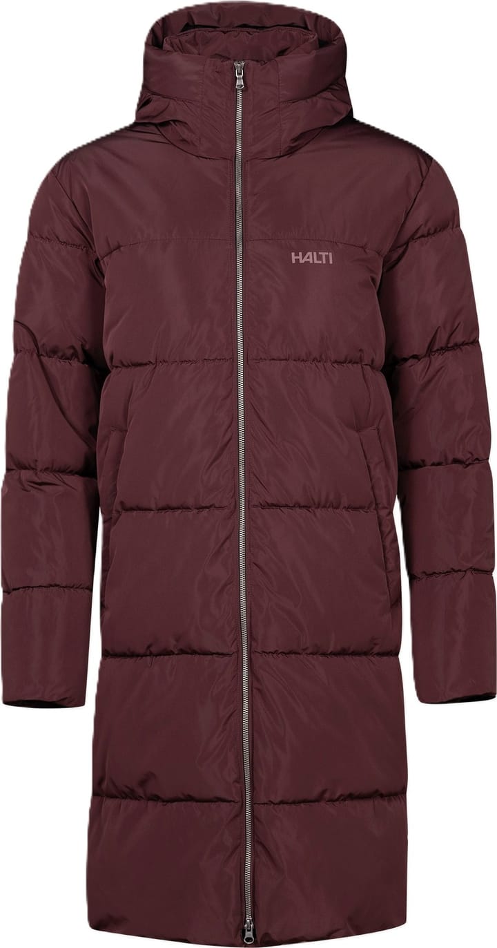 Halti Women's Sammal Insulated Parka Jacket Fudge Maroon Red Halti