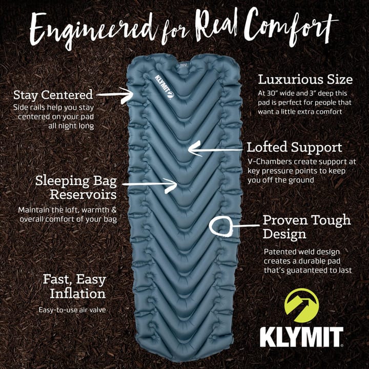 Klymit Static V Luxe SL Sleeping Pad Blue Klymit Klymit Static V Luxe SL Sleeping Pad Blue Klymit