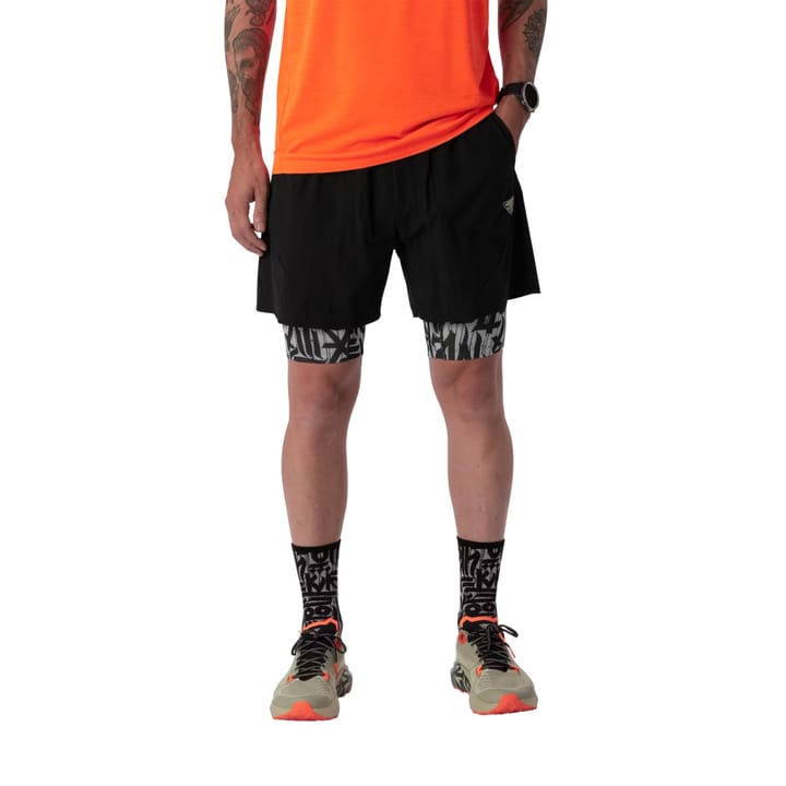 Dynafit Trail 2in1 Shorts M Black Out Overcast/7960 Dynafit