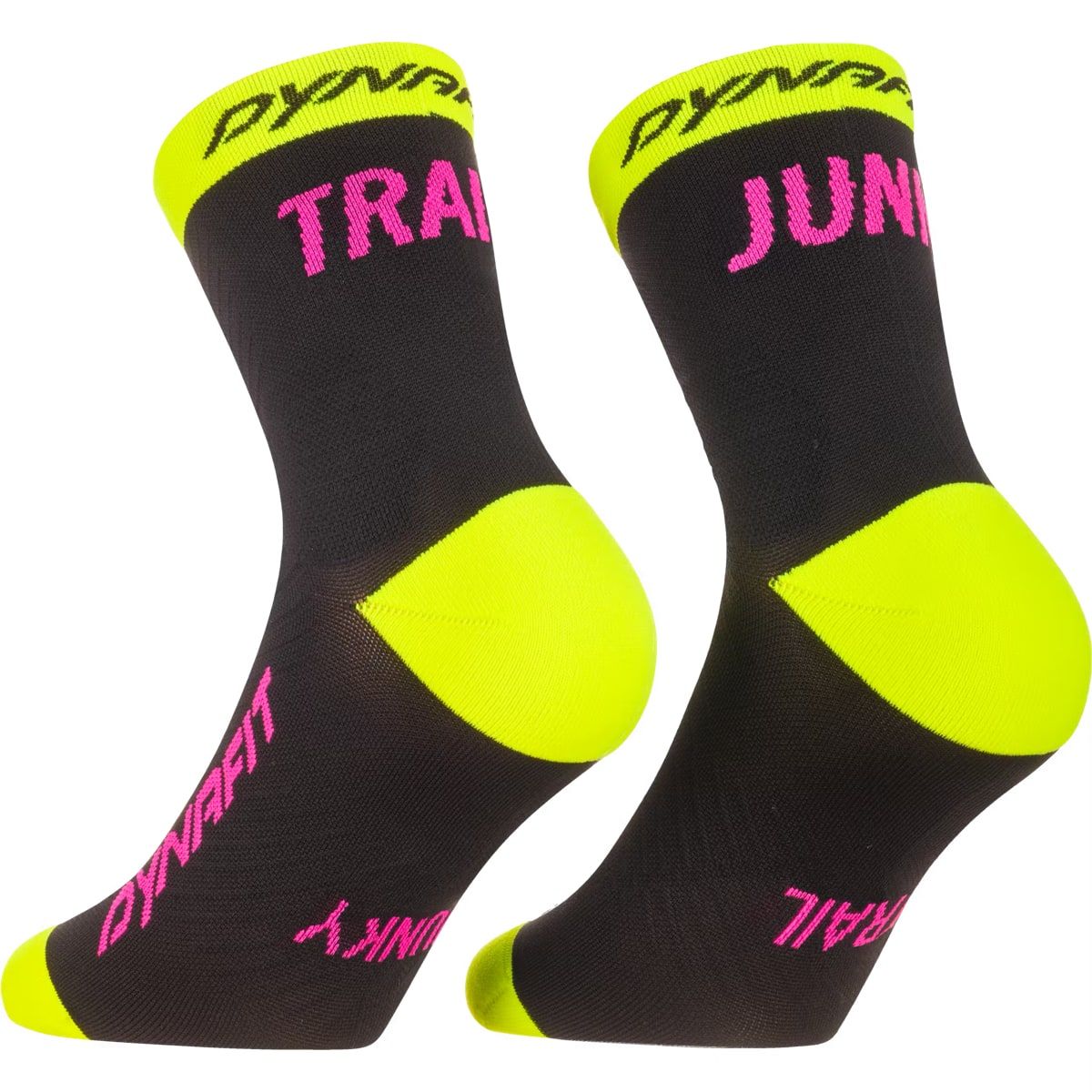 Dynafit Trail Mid Socks Black Out Ultra Yellow/5a30