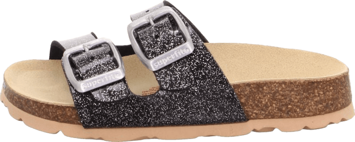 Superfit Kids' Fussbettpantoffel Black Combi Superfit