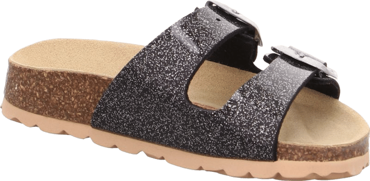 Superfit Kids' Fussbettpantoffel Black Combi Superfit