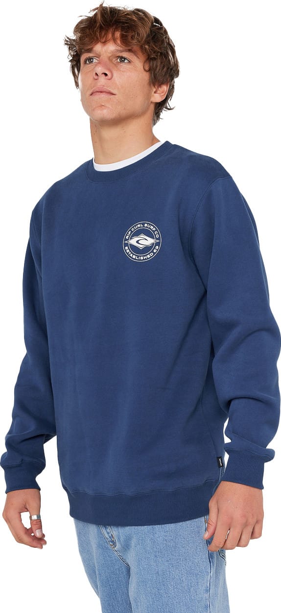 Rip Curl Men's Staple Crew Light Navy Rip Curl Rip Curl Men's Staple Crew Light Navy Rip Curl