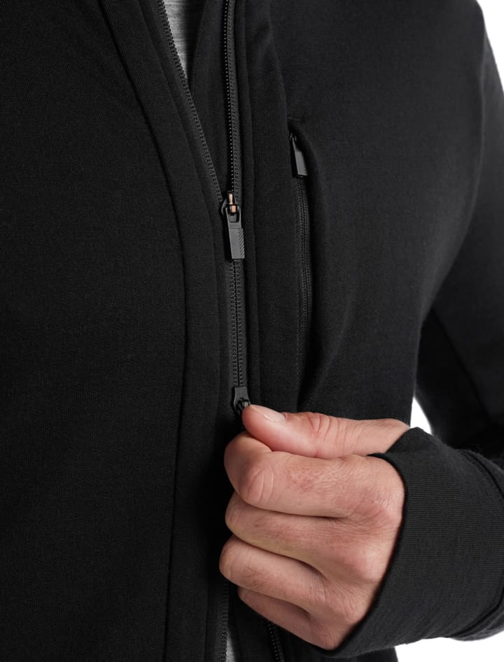 Icebreaker Men's Quantum III LS Zip Black Icebreaker Icebreaker Men's Quantum III LS Zip Black Icebreaker