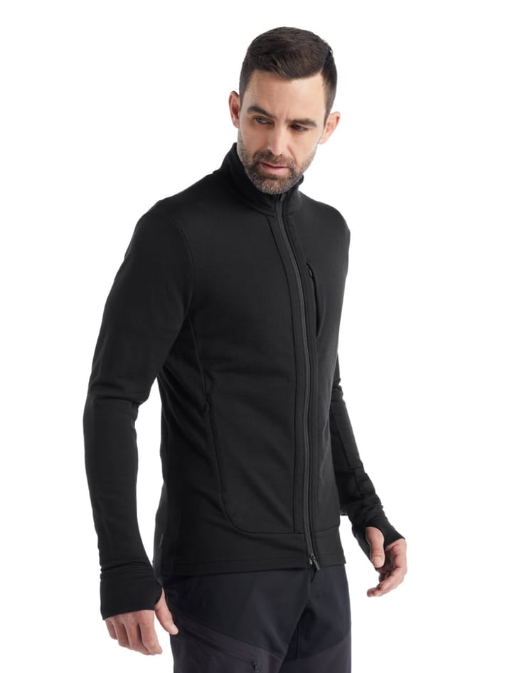 Icebreaker Men's Quantum III LS Zip Black Icebreaker Icebreaker Men's Quantum III LS Zip Black Icebreaker