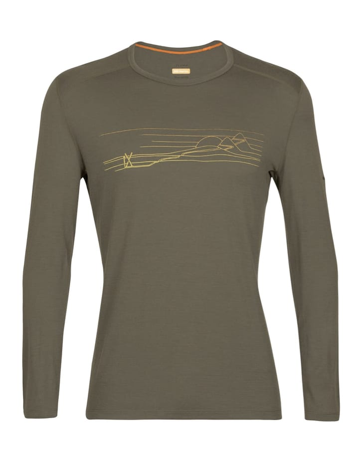 Icebreaker M 200 Oasis Ls Crewe Ski Stripes Loden Icebreaker Icebreaker M 200 Oasis Ls Crewe Ski Stripes Loden Icebreaker