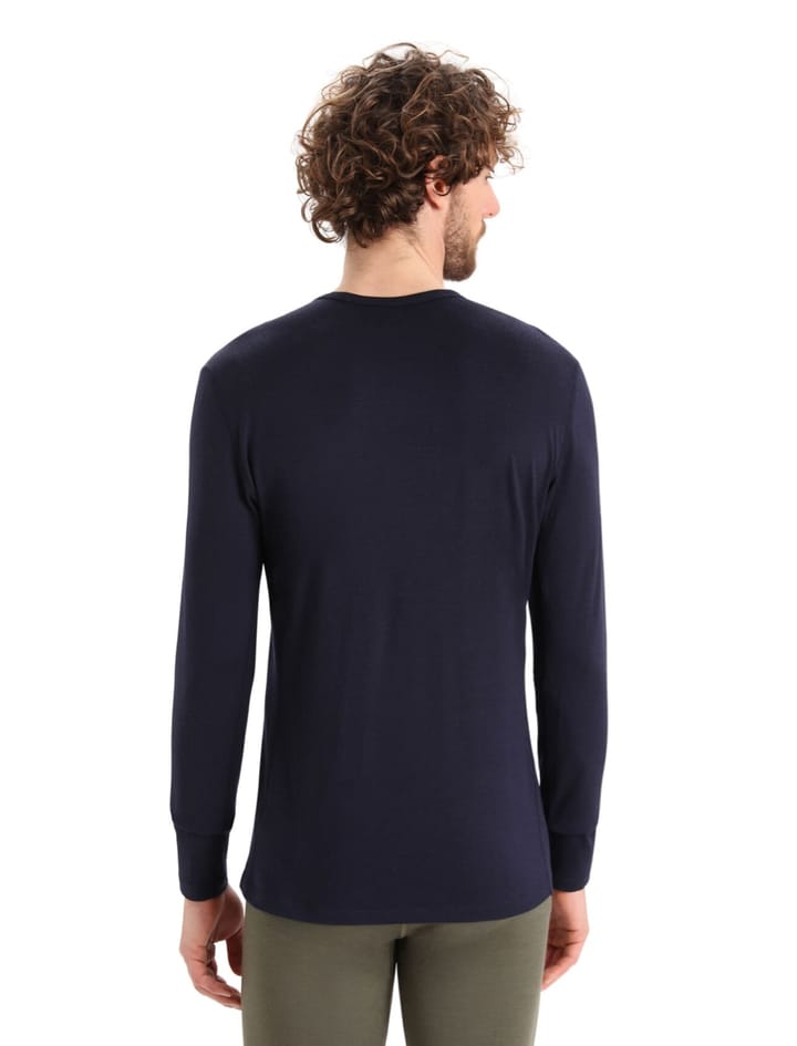 Icebreaker M 200 Oasis Ls Crewe Ski Stripes Midnight Navy Icebreaker Icebreaker M 200 Oasis Ls Crewe Ski Stripes Midnight Navy Icebreaker